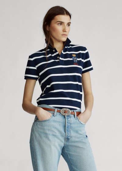 Camisa Polo Polo Ralph Lauren Classic Fit Bear Mulher 09687-SLVQ